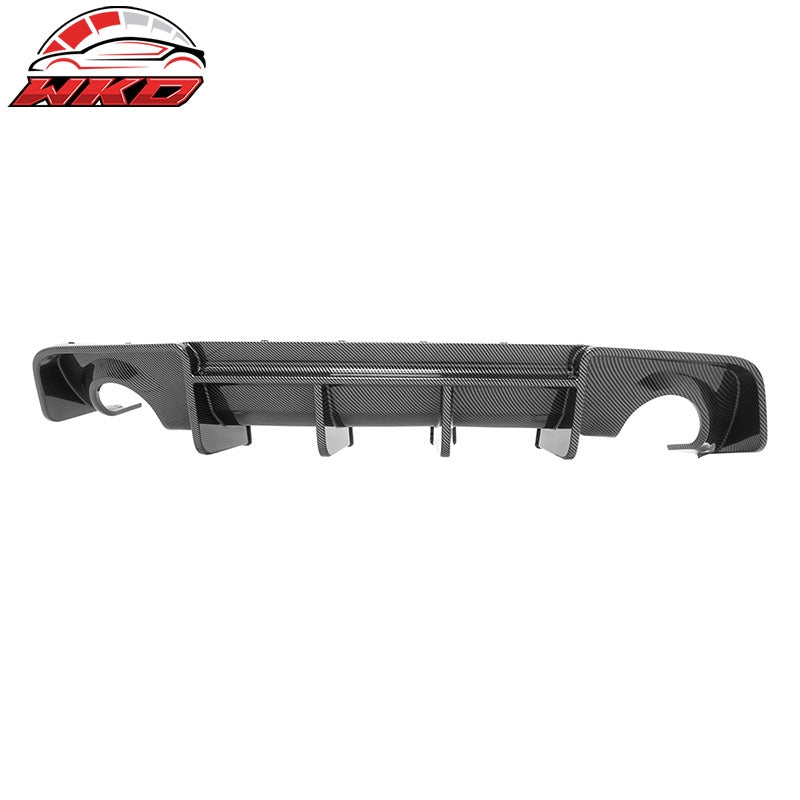 Fits 20-23 Dodge Charger Widebody IKON V4 Style Rear Diffuser Carbon Fiber Print