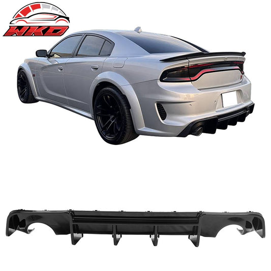 Wholesale 20-23 Dodge Charger Widebody IKON V4 Style Rear Bumper Diffuser Gloss Black