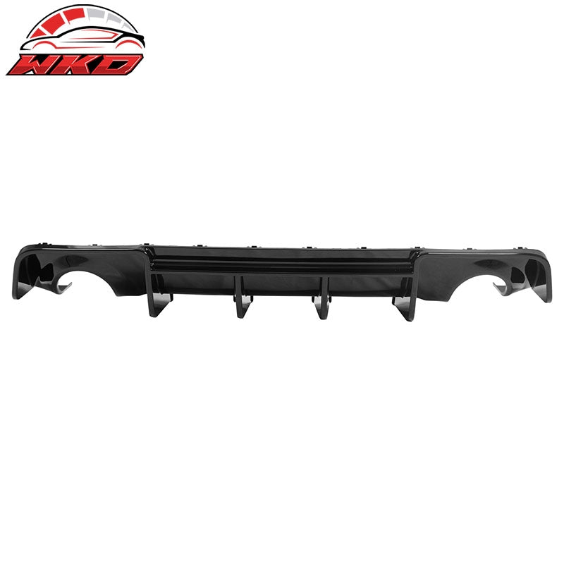 Fits 20-23 Dodge Charger Widebody IKON V4 Style Rear Bumper Diffuser Gloss Black