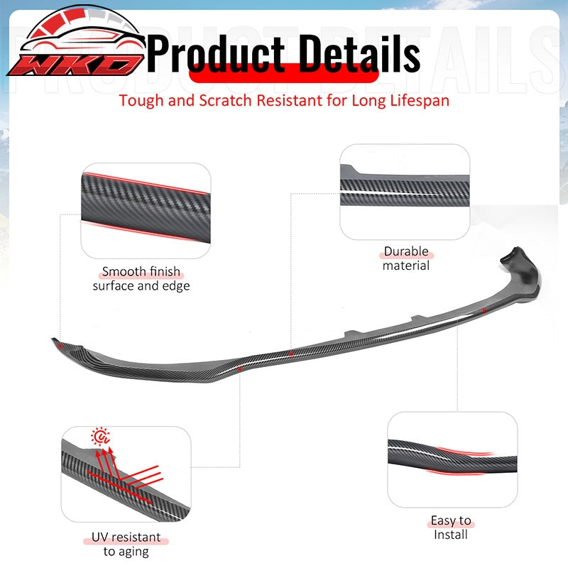 For 20-23 Dodge Charger Widebody OE Style Front Lip Protector Carbon Fiber Print