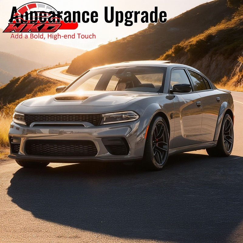 For 20-23 Dodge Charger Widebody OE Style Front Bumper Lip Protector Matte Black