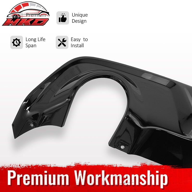 Fits 20-23 Dodge Charger Widebody Rear Bumper Diffuser OE Style Lip Gloss Black