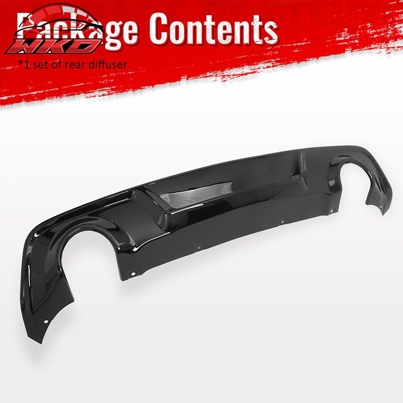 Fits 20-23 Dodge Charger Widebody Rear Bumper Diffuser OE Style Lip Gloss Black