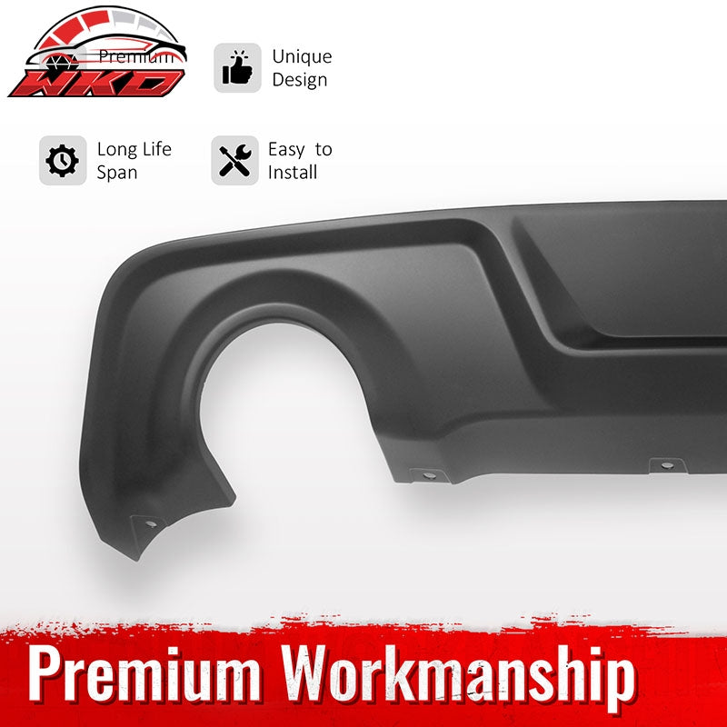 Fits 20-23 Dodge Charger Widebody Rear Bumper Diffuser OE Style Lip Matte Black