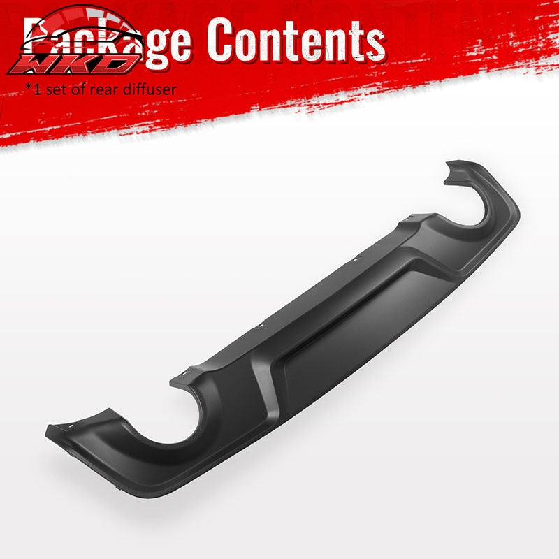 Fits 20-23 Dodge Charger Widebody Rear Bumper Diffuser OE Style Lip Matte Black