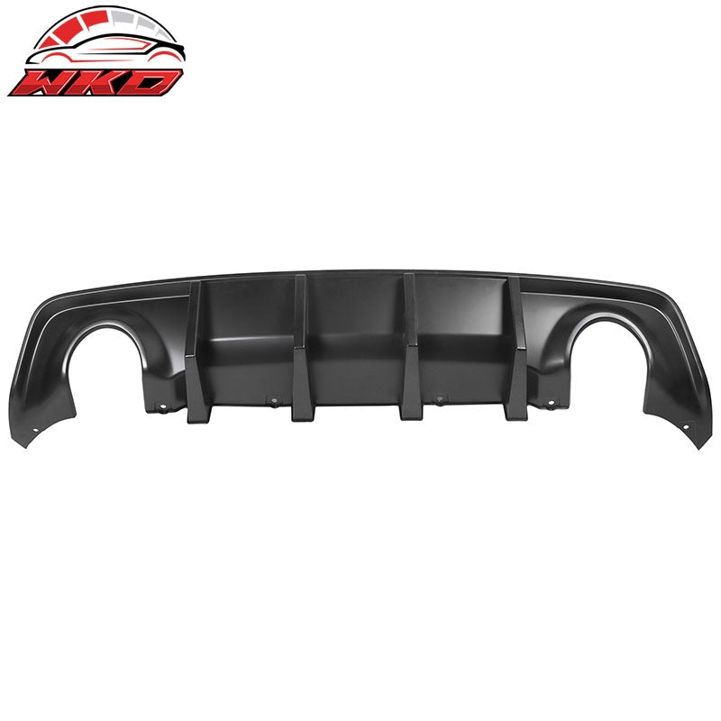Fits 20-23 Dodge Charger Widebody IKON Style Rear Bumper Diffuser PP Matte Black