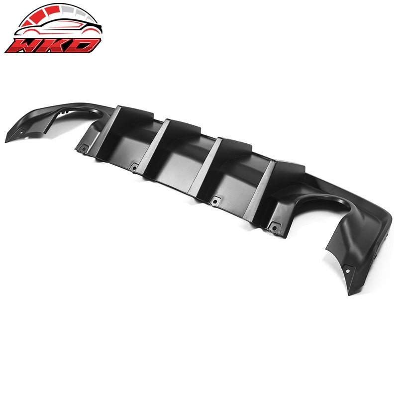 Fits 20-23 Dodge Charger Widebody IKON Style Rear Bumper Diffuser PP Matte Black