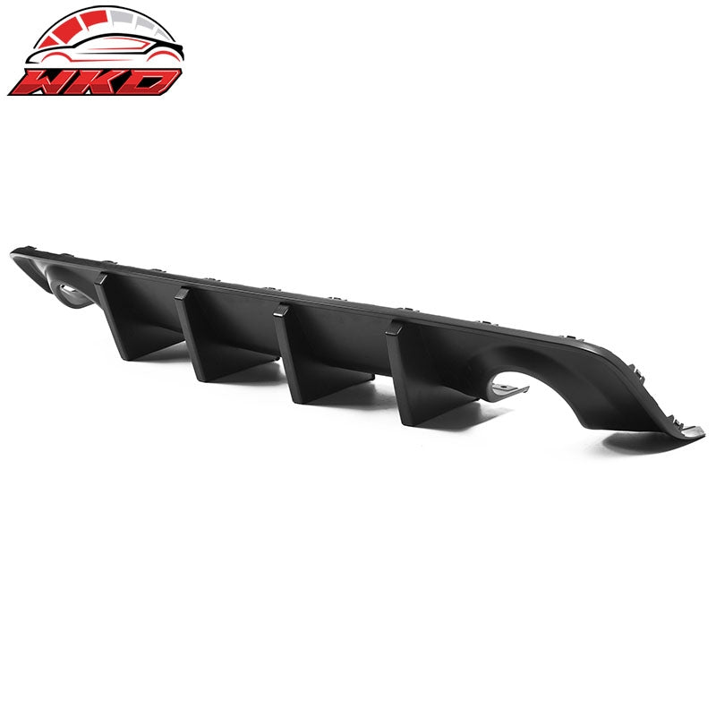 Fits 20-23 Dodge Charger Widebody IKON Style Rear Bumper Diffuser PP Matte Black