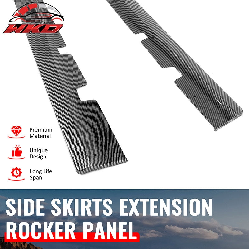 Wholesale 20-23 Dodge Charger Widebody Side Skirts Carbon Fiber Print Rocker Panel - Wikond Auto