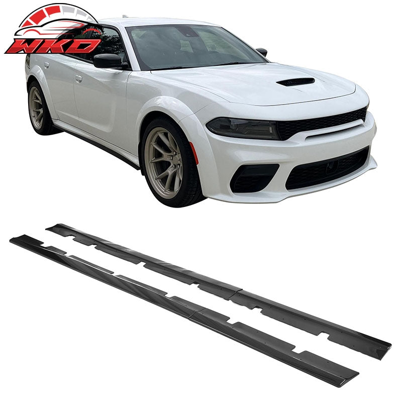 Wholesale 20-23 Dodge Charger Widebody Side Skirts Gloss Black Rocker Panel Extension