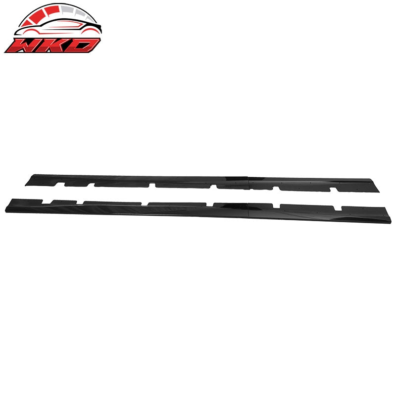 Fits 20-23 Dodge Charger Widebody Side Skirts Gloss Black Rocker Panel Extension