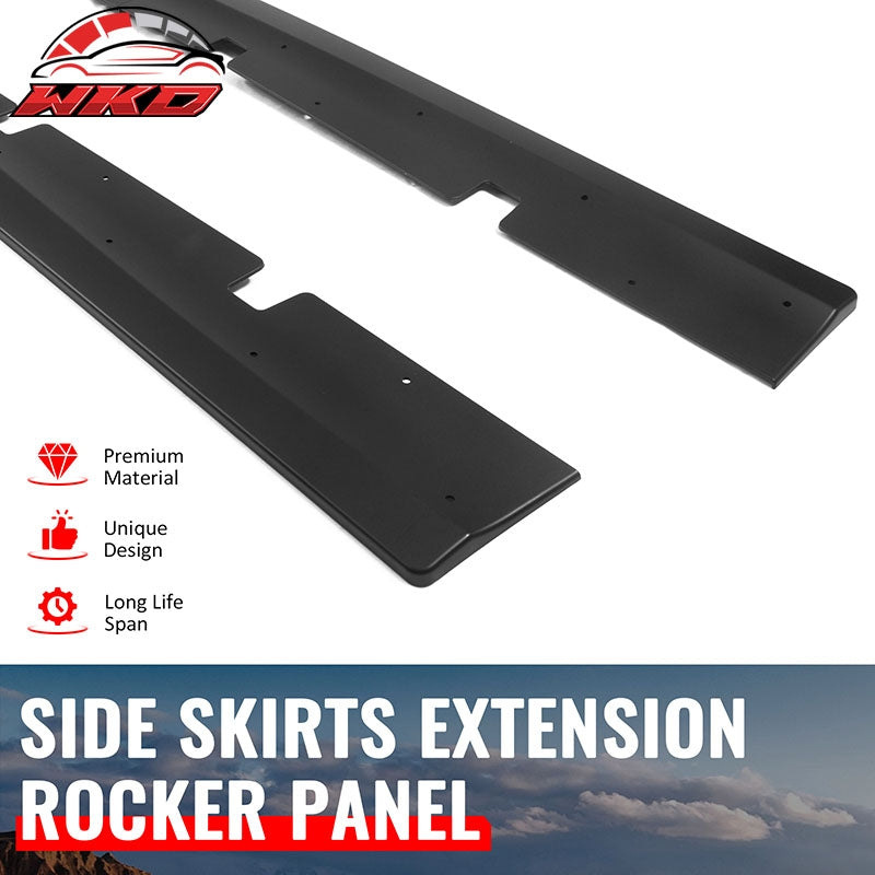 Wholesale 20-23 Dodge Charger Widebody Side Skirts Matte Black Rocker Panel Extension - Wikond Auto