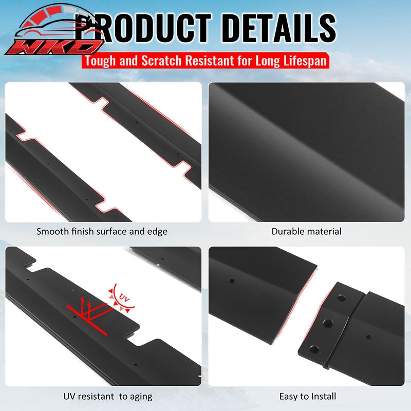 Wholesale 20-23 Dodge Charger Widebody Side Skirts Matte Black Rocker Panel Extension - Wikond Auto
