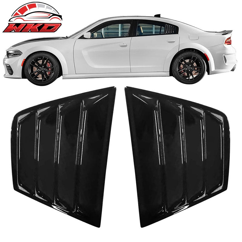 Wholesale 11-23 Dodge Charger V2 Style Window Louver Sun Windshield Gloss Black