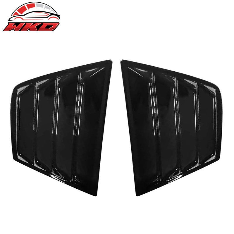 Fits 11-23 Dodge Charger V2 Style Window Louver Sun Windshield Gloss Black