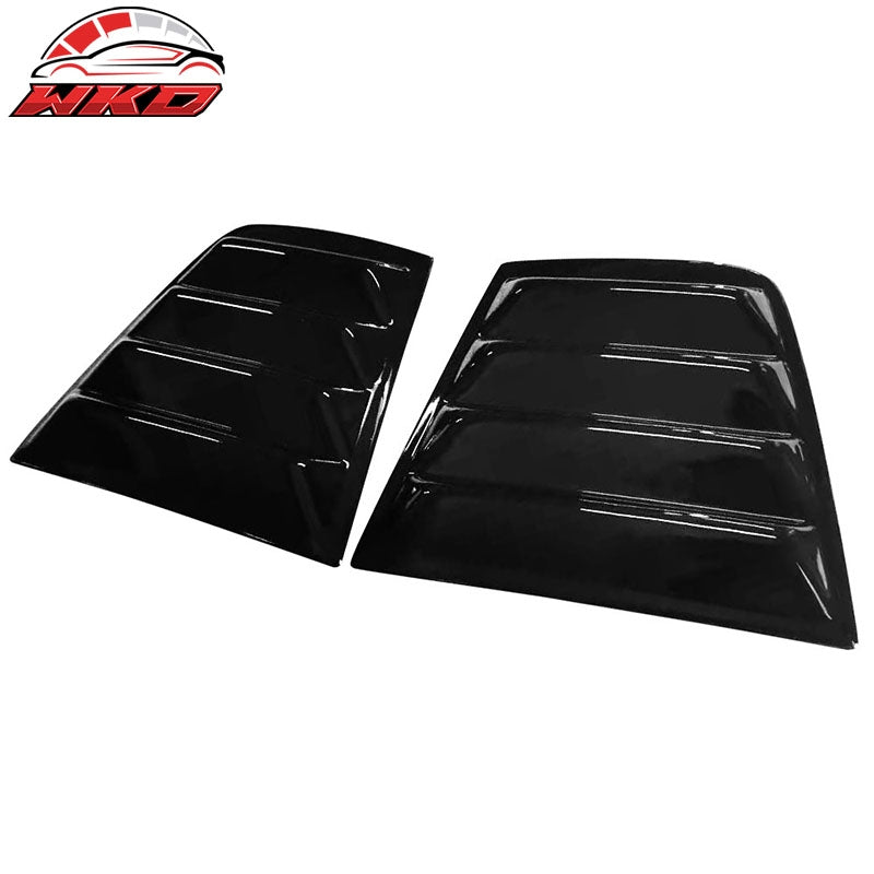 Fits 11-23 Dodge Charger V2 Style Window Louver Sun Windshield Gloss Black