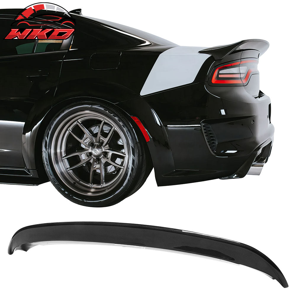 Fits 15-23 Dodge Charger Sedan Redeye Style Carbon Fiber Rear Trunk Spoiler Wing