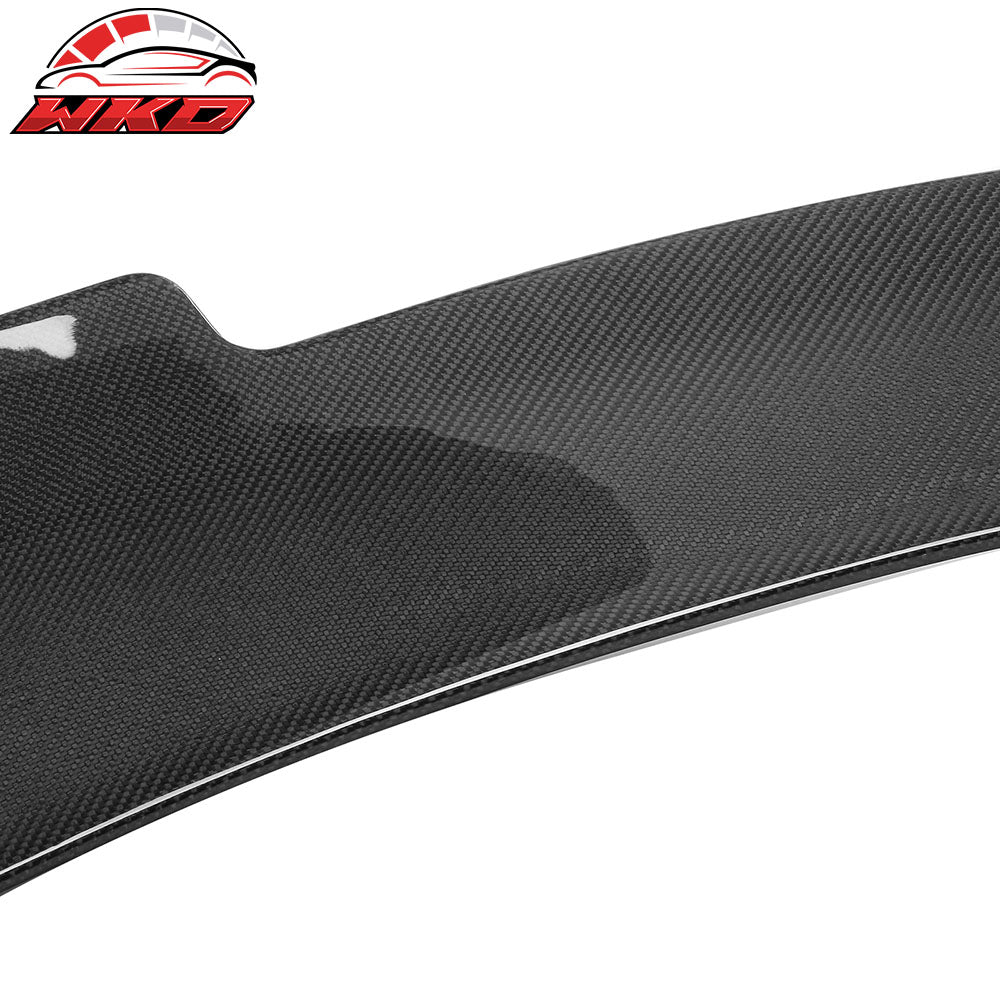 Fits 15-23 Dodge Charger Sedan SK Style Carbon Fiber Rear Trunk Spoiler Wing