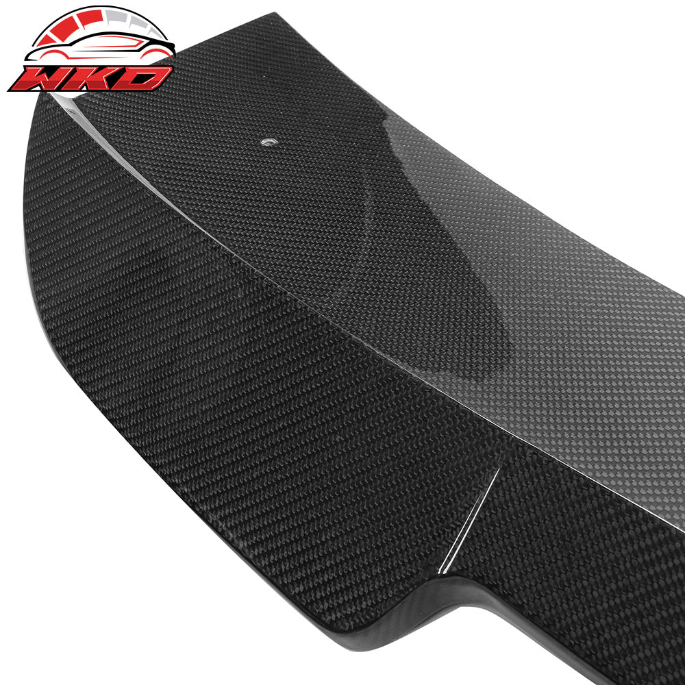 Fits 15-23 Dodge Charger Sedan SK Style Carbon Fiber Rear Trunk Spoiler Wing