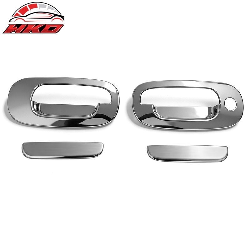 Wholesale 97-04 Dodge Dakota Chrome ABS Door Handle Cover Cap Trim with 1 Key Hole
