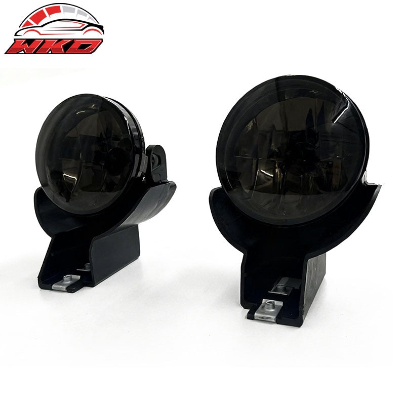 Fits 97-00 Dodge Dakota Front Bumper Fog Lights Assembly Smoke Lamps 2PC Set