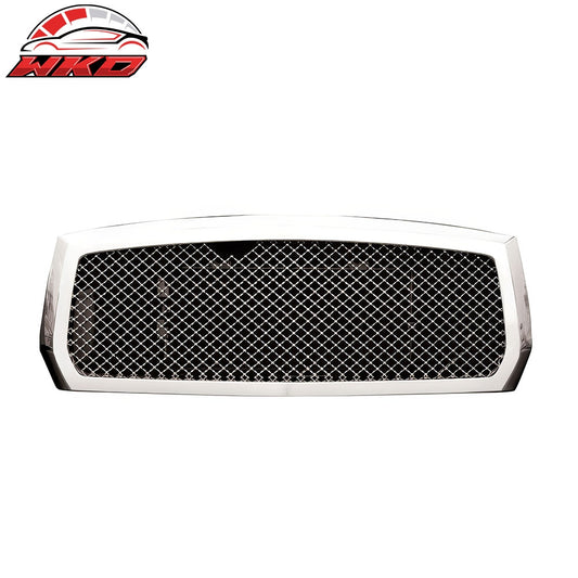 Wholesale 05-07 Dodge Dakota Chrome Front Bumper Hood Grille ABS Bently Mesh Style