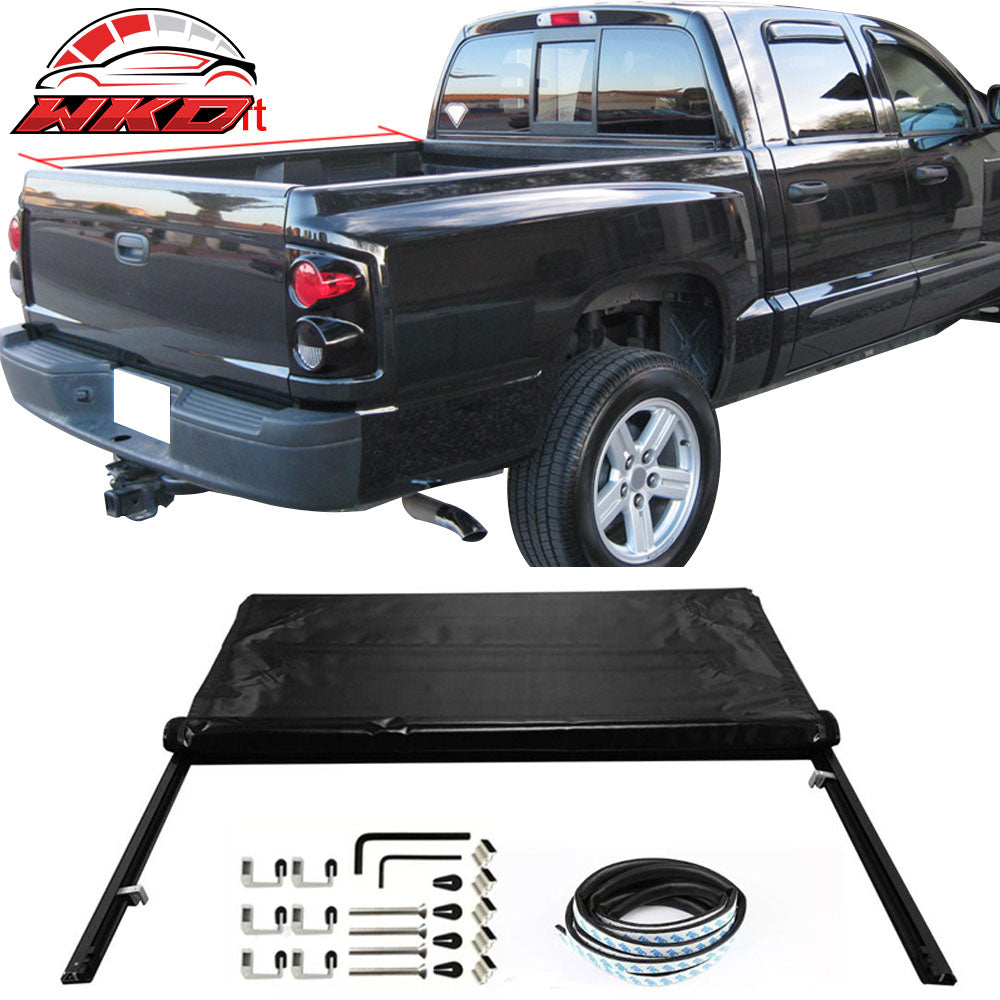 Fits 05-11 Dodge Dakota Extended Cab 06-09 Radier 6.5ft Roll Up Tonneau Cover