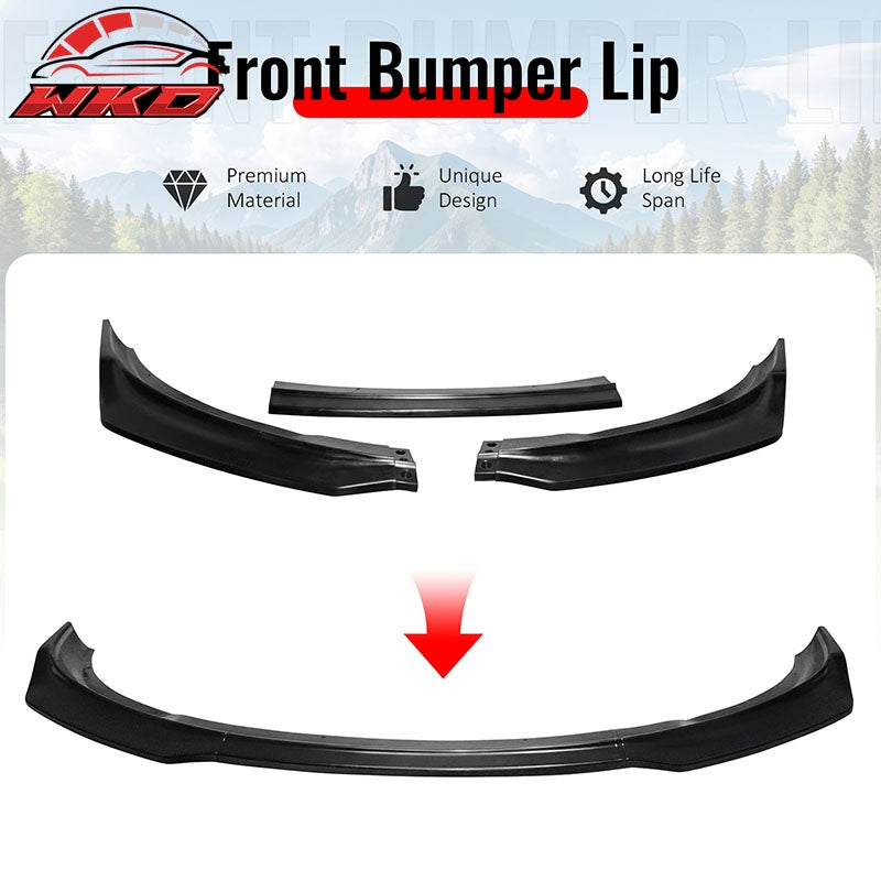 Wholesale 13-16 Dodge Dart IKCS Style PU Front Bumper Lip Chin Spoiler Unpainted 3PCS - Wikond Auto