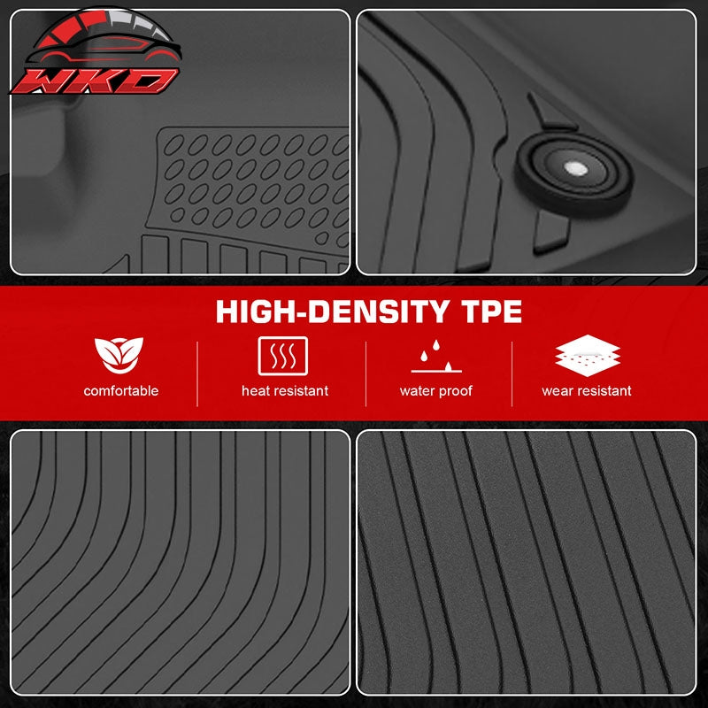 Fits 13-16 Dodge Dart TPE All Weather Waterproof 3D Floor Carpets + Trunk Mats