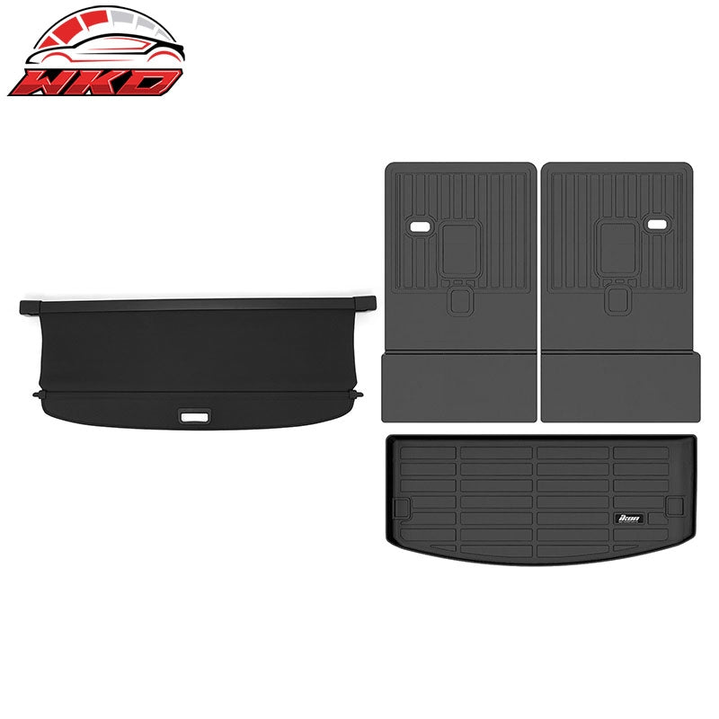 Wholesale 16-26 Dodge Durango Carbon Fiber Texture Cargo Cover + Backrest + Trunk Mat