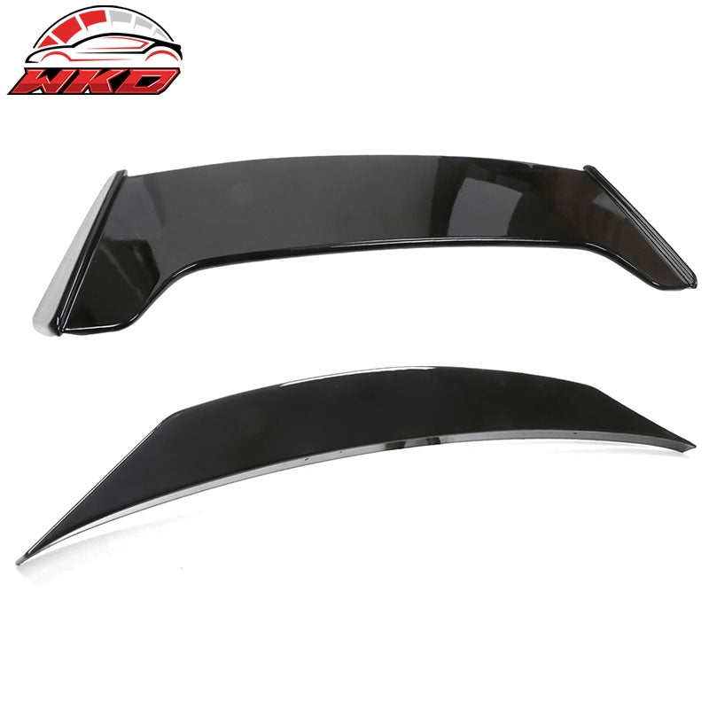 Fits 21-26 Dodge Durango Duckbill Style Trunk Lip + Roof Spoiler Gloss Black ABS