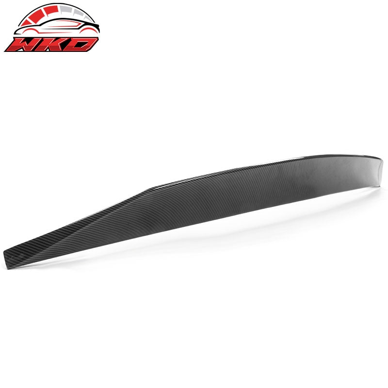For 14-26 Dodge Durango Duckbill Style Trunk Spoiler Lip Carbon Fiber Print ABS