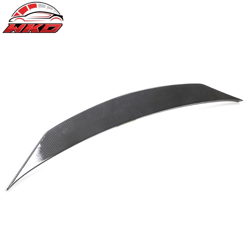For 14-26 Dodge Durango Duckbill Style Trunk Spoiler Lip Carbon Fiber Print ABS