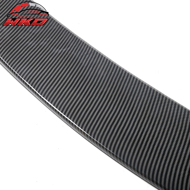 For 14-26 Dodge Durango Duckbill Style Trunk Spoiler Lip Carbon Fiber Print ABS