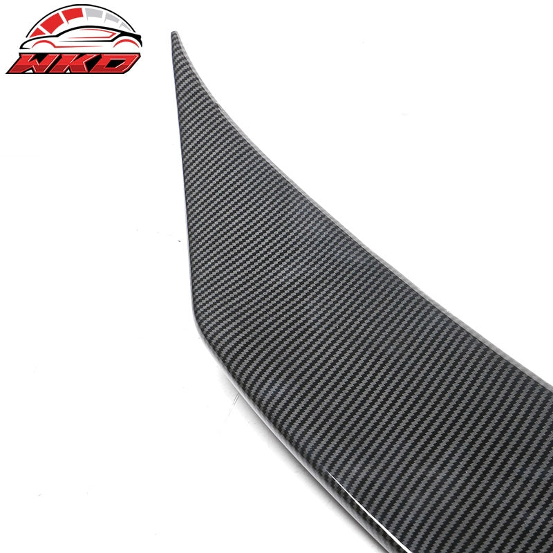 For 14-26 Dodge Durango Duckbill Style Trunk Spoiler Lip Carbon Fiber Print ABS