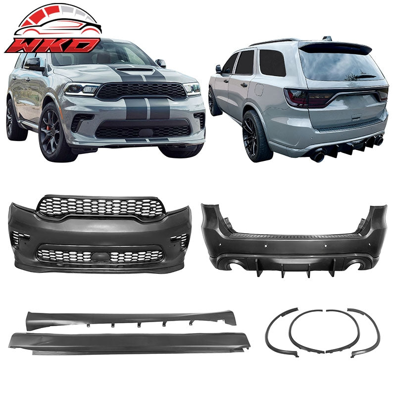 Wholesale 21-26 Dodge Durango Hellcat Style Front & Rear Bumper Cover W/V2 Diffuser