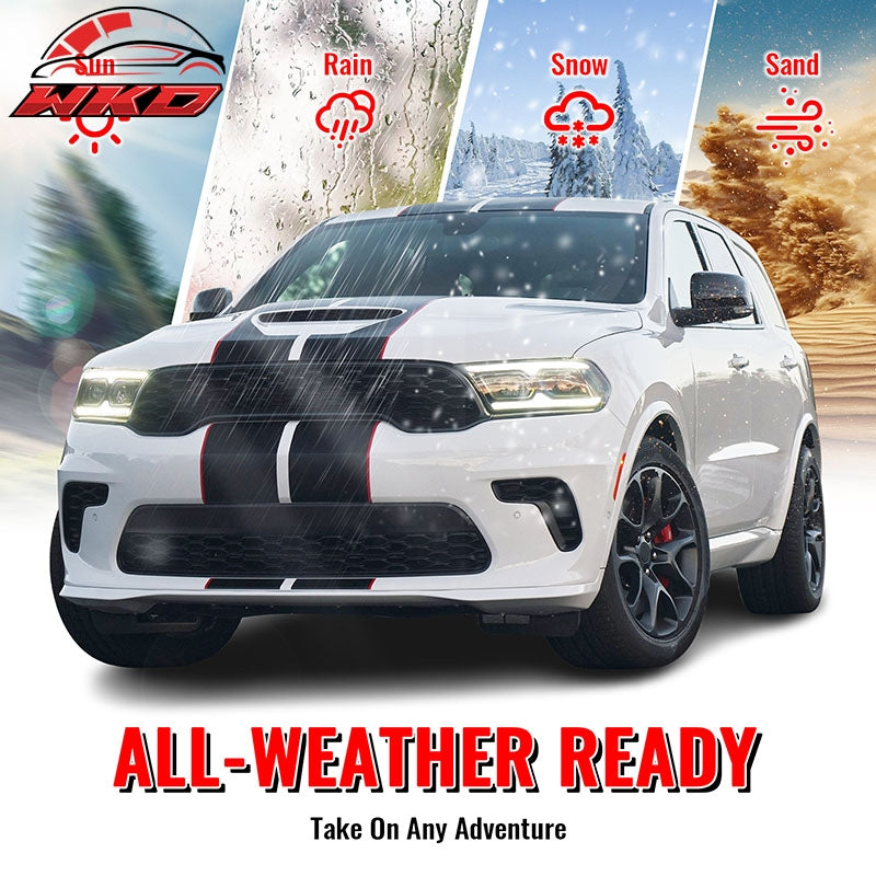 Fits 21-26 Dodge Durango Hellcat Style Front & Rear Bumper Cover W/V2 Diffuser
