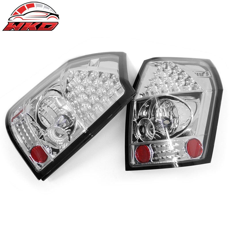 Fits 05-08 Dodge Magnum Left Right RH LH Tail Lights Rear Brake Lamps Set Chrome