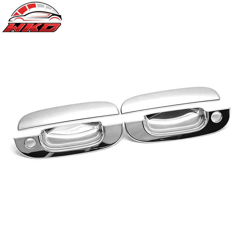 Fits 94-01 Dodge Ram 1500 2500 3500 Chrome Door Handle Covers w/ 2 Key Holes