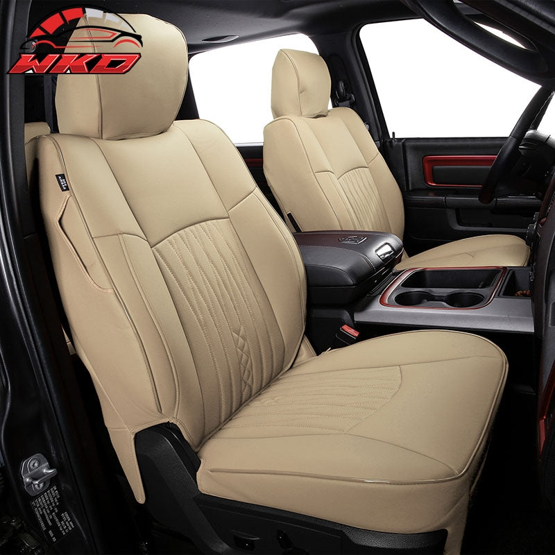 Wholesale 13-25 Dodge Ram 1500 13-26 2500 3500 Front Rear Seat Covers Full Set Beige