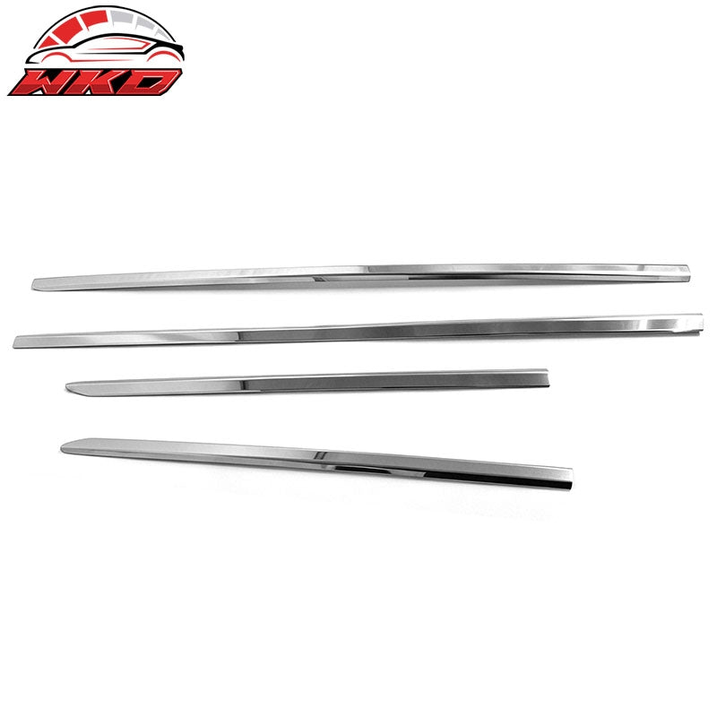 Fits 09-21 Dodge Ram 1500 2500 3500 Quad Cab Window Belt Molding Trim 4PCS Set