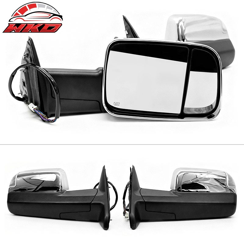 For 09-12 Dodge Ram 1500 2500 3500 Towing Mirrors Power Heated w/ Signal Lights