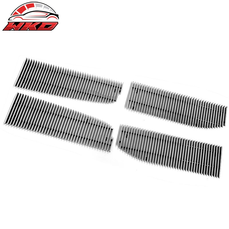 Fits 06-09 Dodge Ram 1500 2500 3500 Vertical Style Front Grille Chrome Aluminum