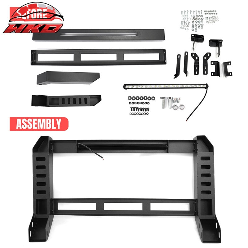 Fits 09-18 Dodge Ram 1500 19-23 Classic Bull Bar Bumper Grille Guard W/LED Light