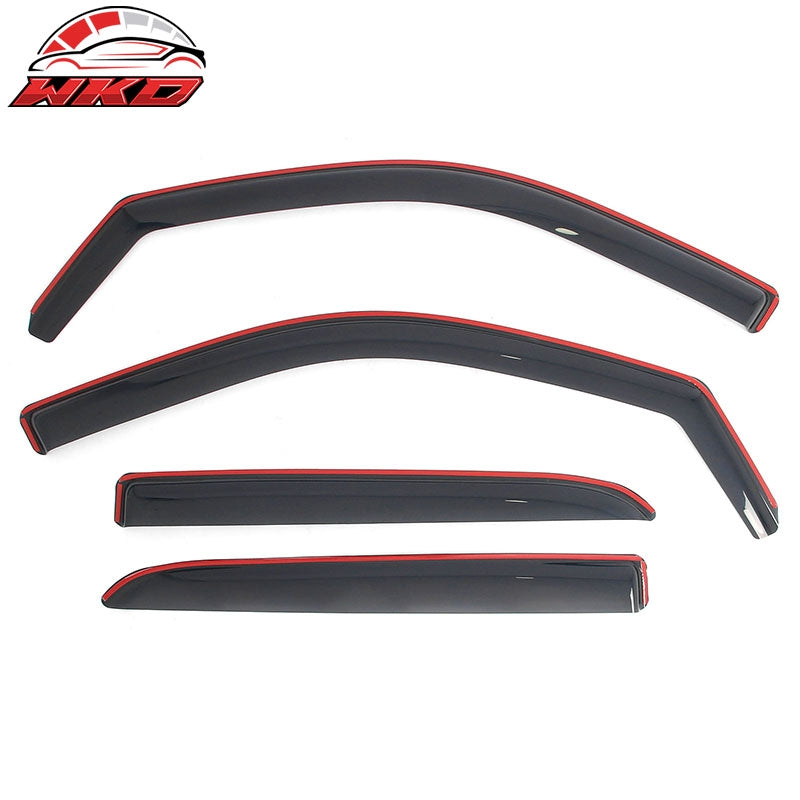 Fits 09-18 Dodge Ram 1500 10-26 Ram 2500 3500 Crew Cab In-Channel Window Visors