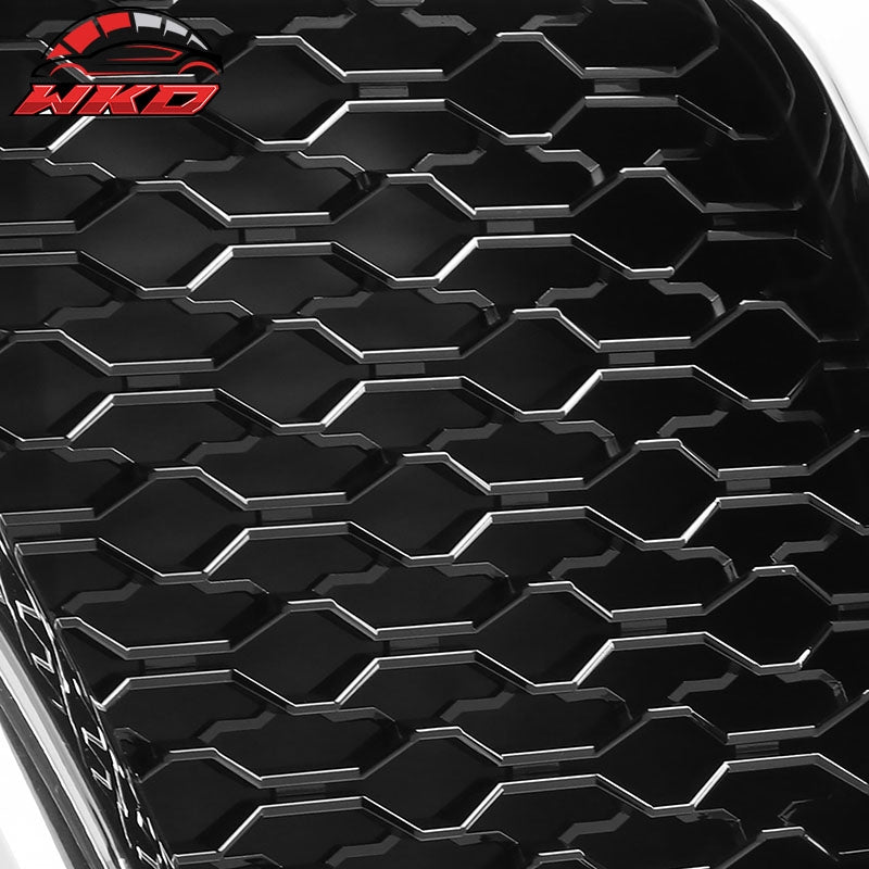 Fits 19-24 Dodge Ram 1500 Rebel Style Front Bumper Hood Mesh Grille - Chrome