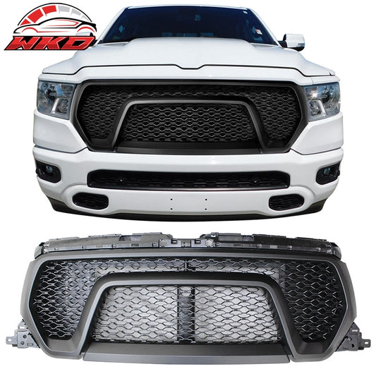 Wholesale 19-24 Dodge Ram 1500 Rebel Style Front Hood Grille Replacement - Unpainted