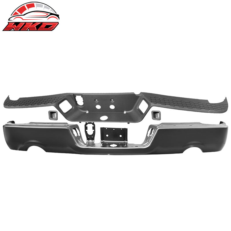 Wholesale 09-18 Dodge Ram 1500 Unpainted Rear Step Bumper Cover w/Dual Exhaust Holes
