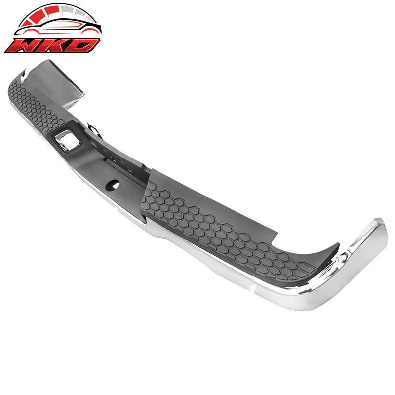 Fits 09-18 Dodge Ram 1500 Chrome Rear Step Bumper Cover w/ Dual Exhaust Holes