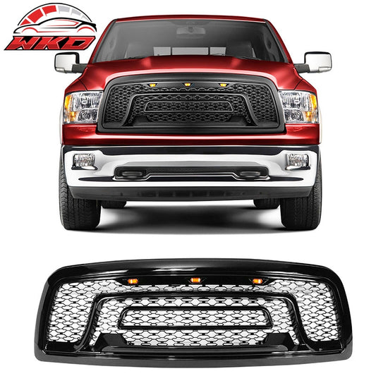 Wholesale 09-12 Dodge Ram 1500 Front Grille Guard w/ Signal Light Gloss Black